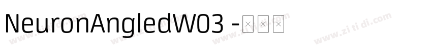 NeuronAngledW03 字体转换
